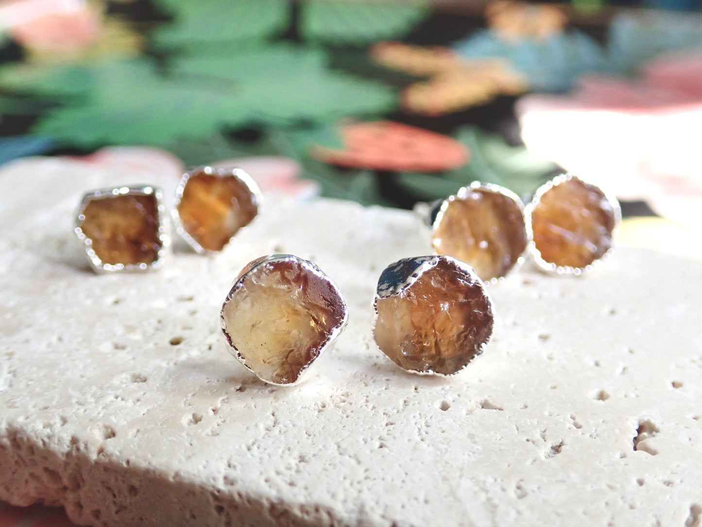 Cerena Citrine Studs