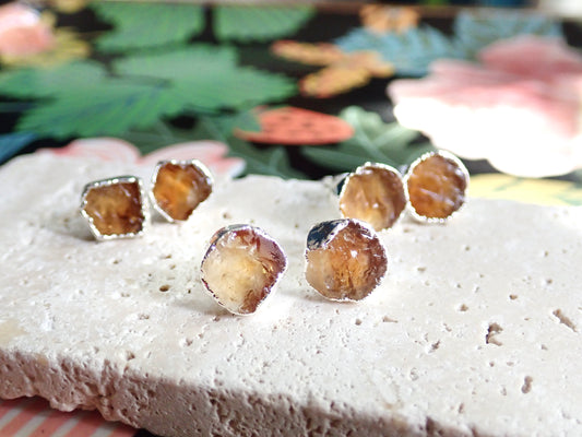 Cerena Citrine Studs