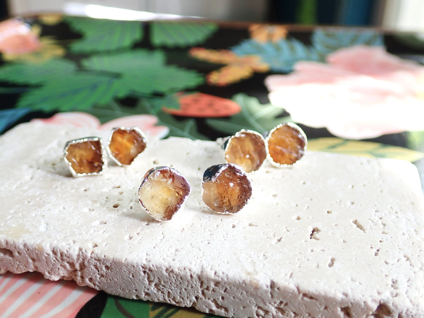 Cerena Citrine Studs