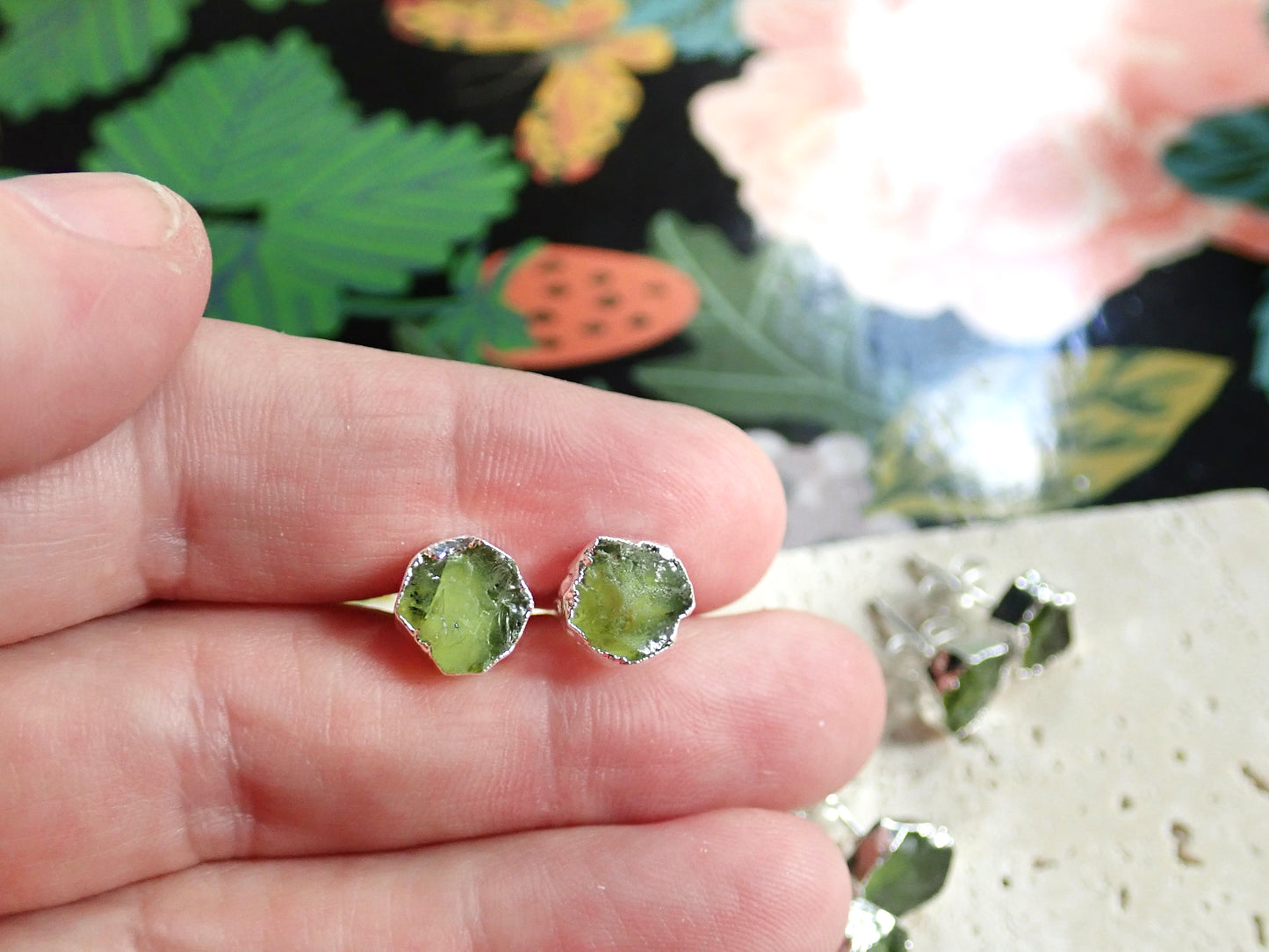 Padma Peridot Studs