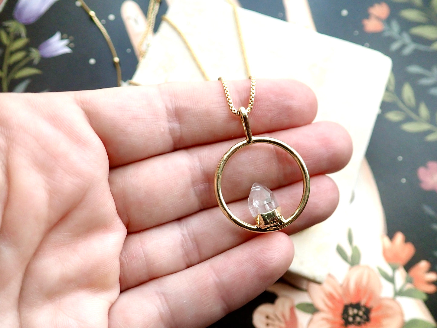 Solitaire Quartz Necklace