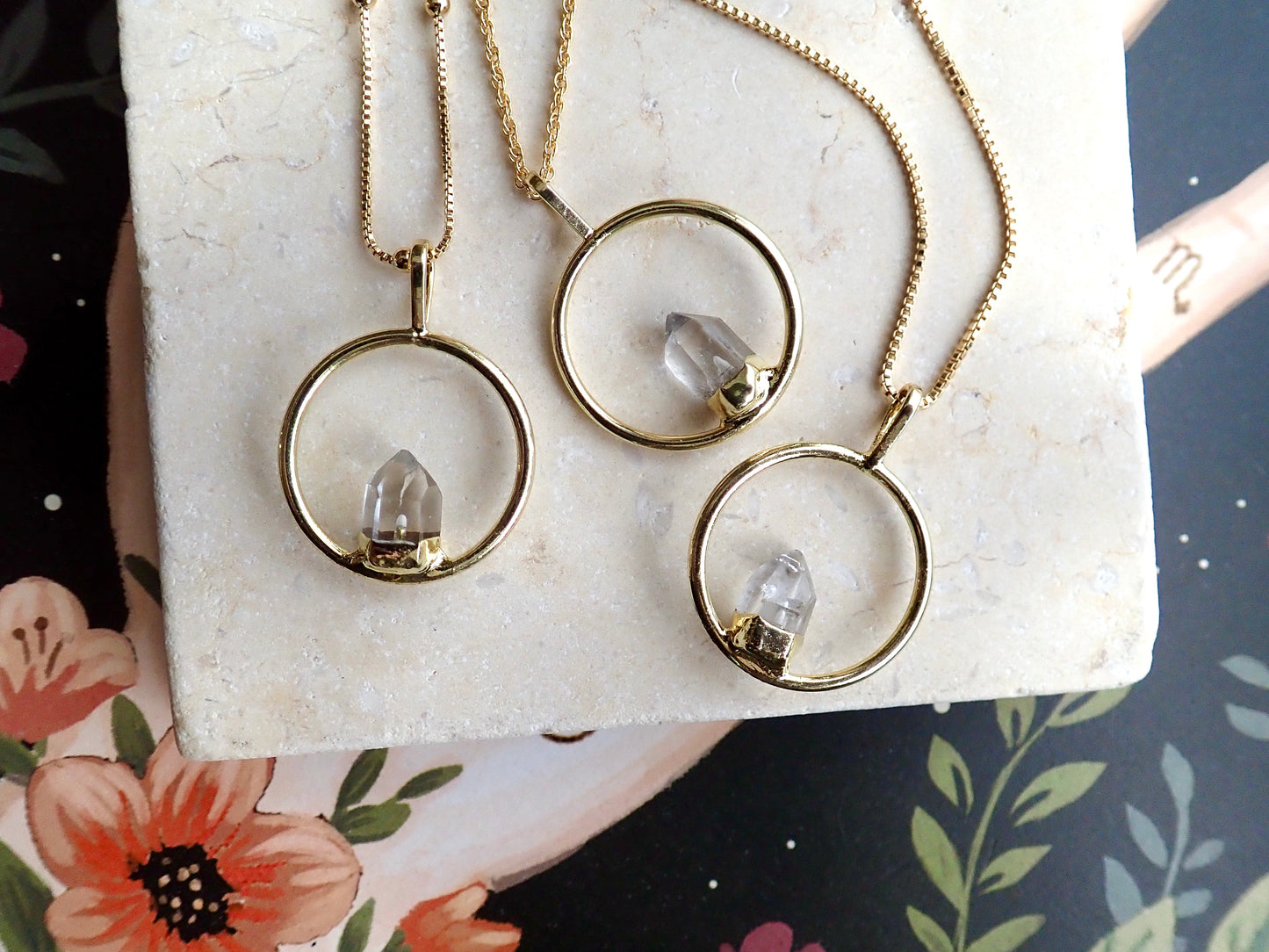 Solitaire Quartz Necklace