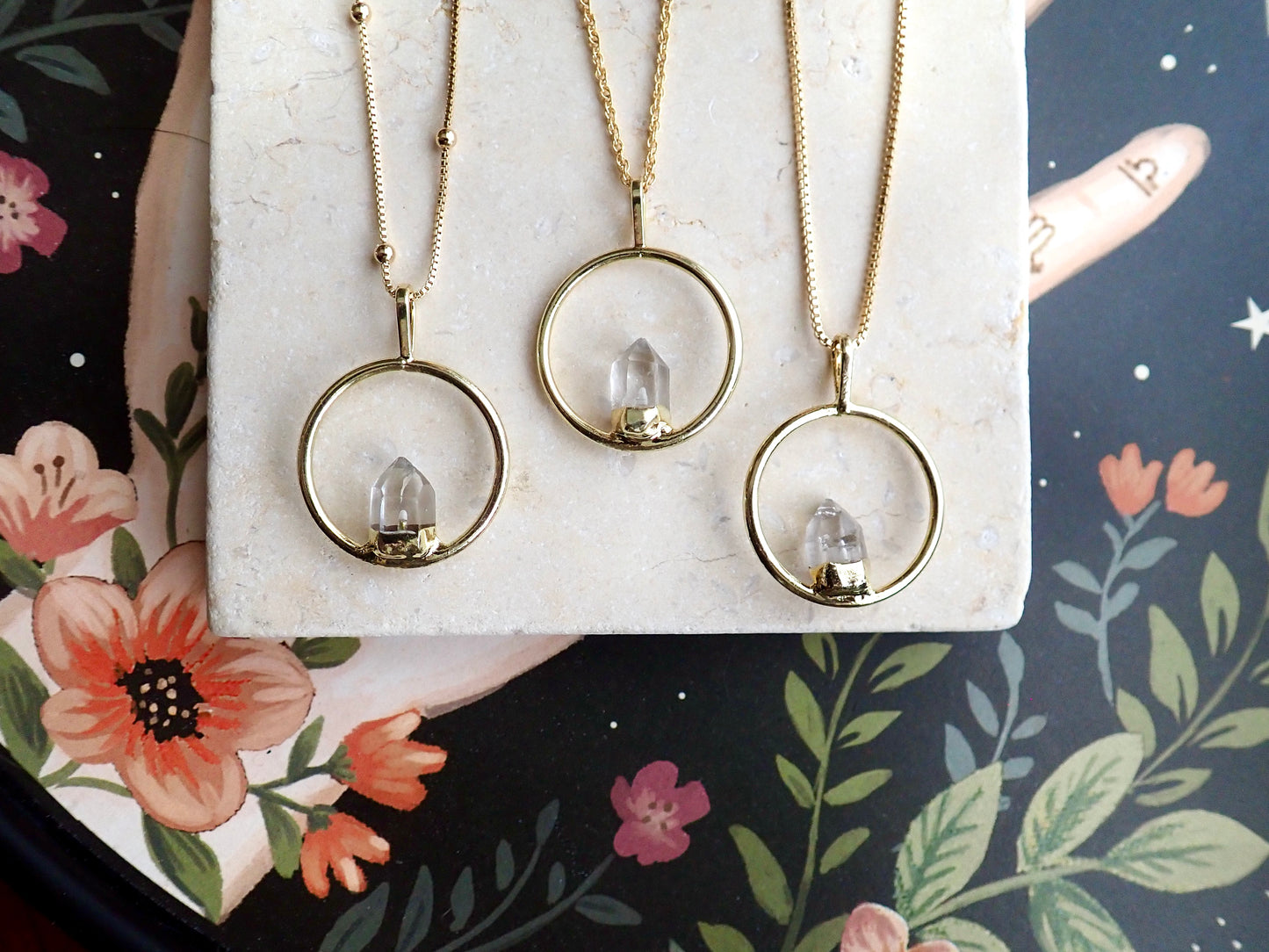 Solitaire Quartz Necklace