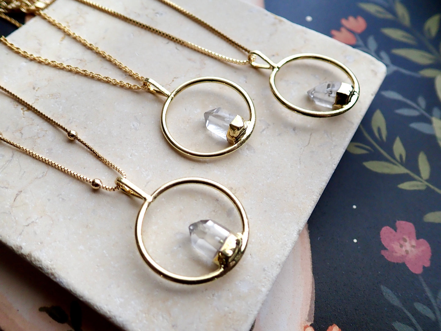 Solitaire Quartz Necklace