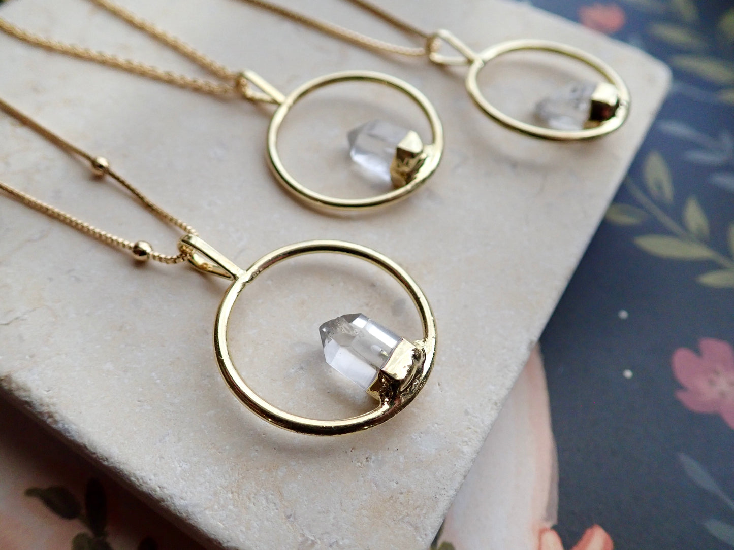 Solitaire Quartz Necklace