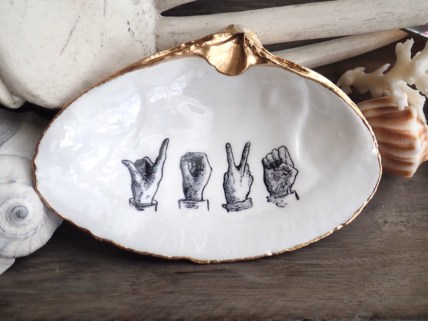 Sign Language Ring Dish