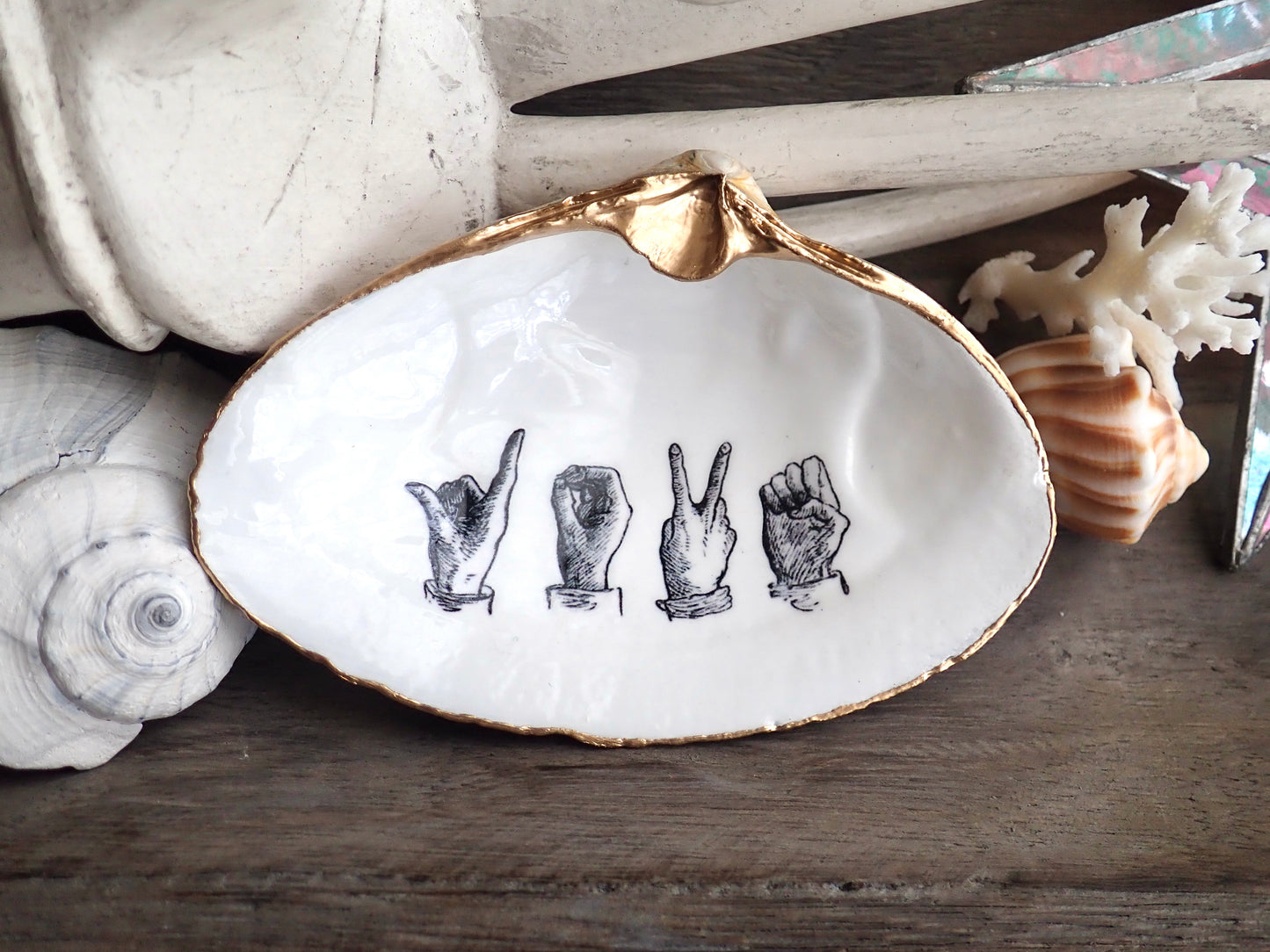 Sign Language Ring Dish