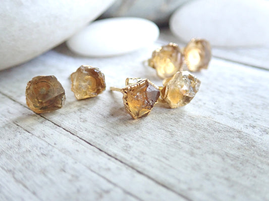 Jerez Citrine Studs