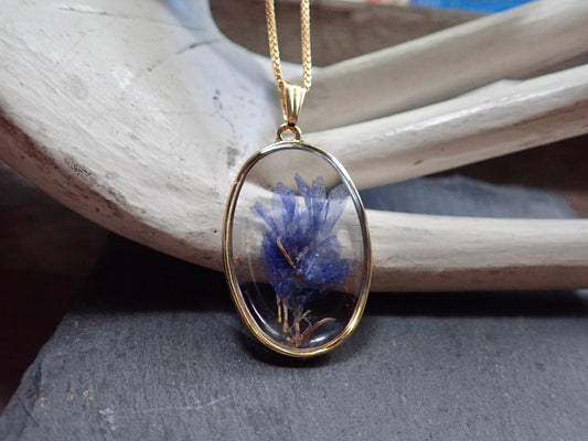 Blue Danube Flower Necklace