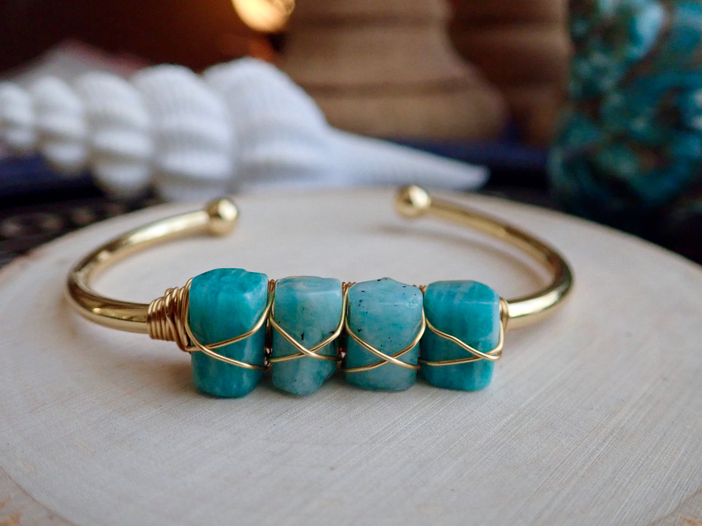 Angie Amazonite Bangle Bracelet