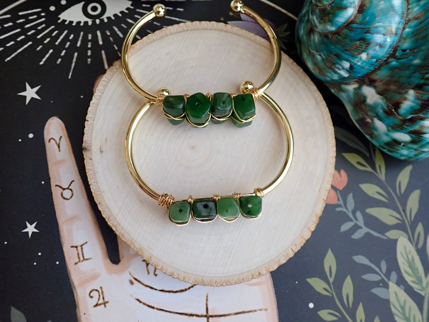 Jessie Jade Bangle Bracelet