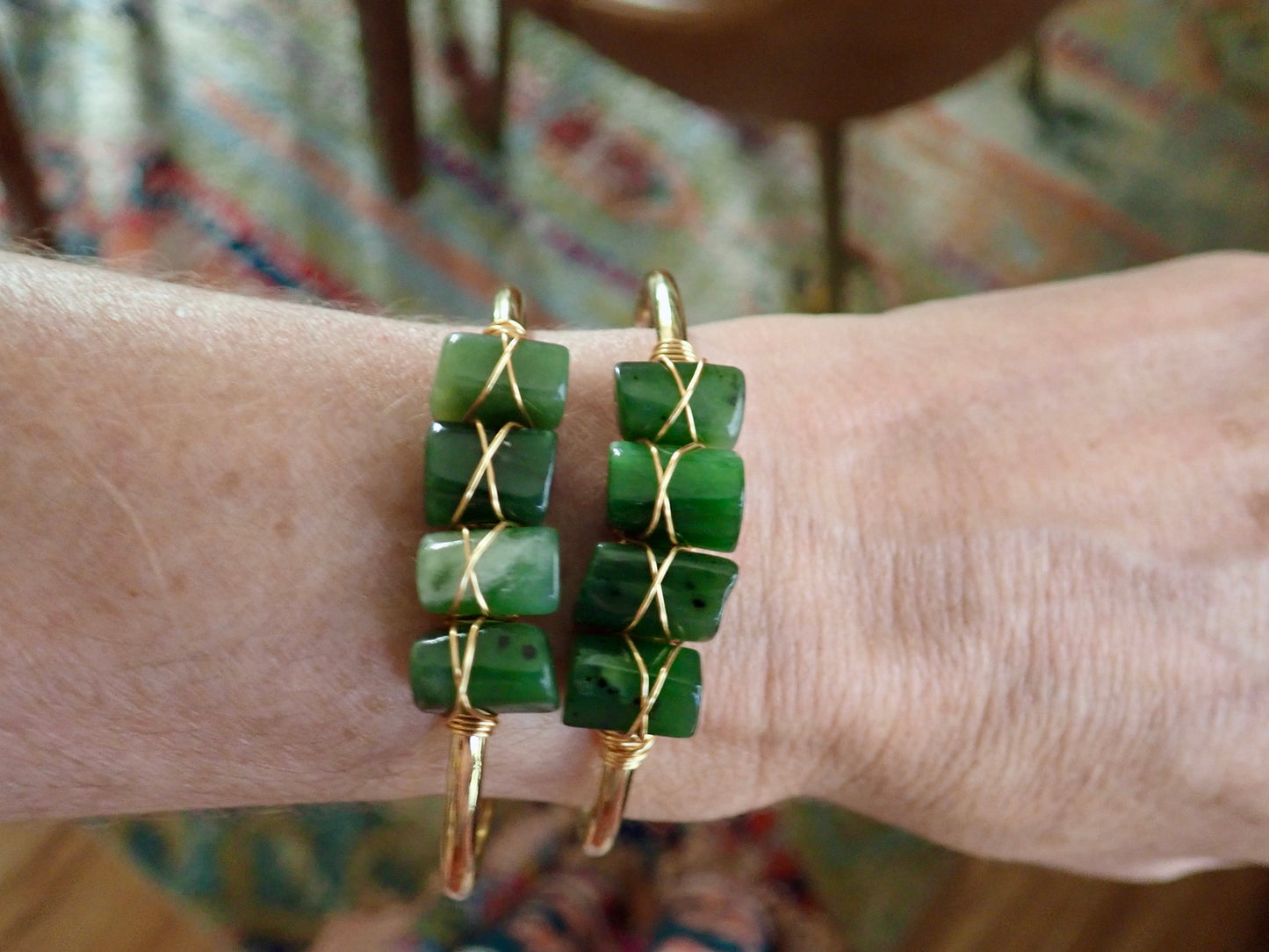 Jessie Jade Bangle Bracelet