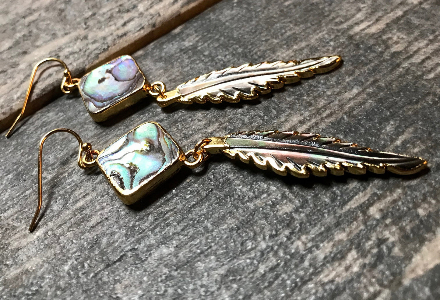 Anhinga Abalone Earrings