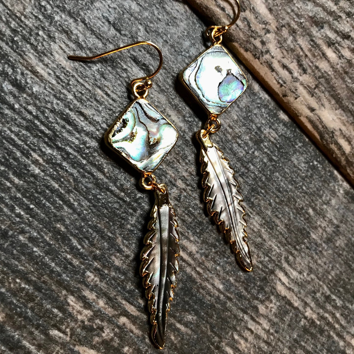 Anhinga Abalone Earrings