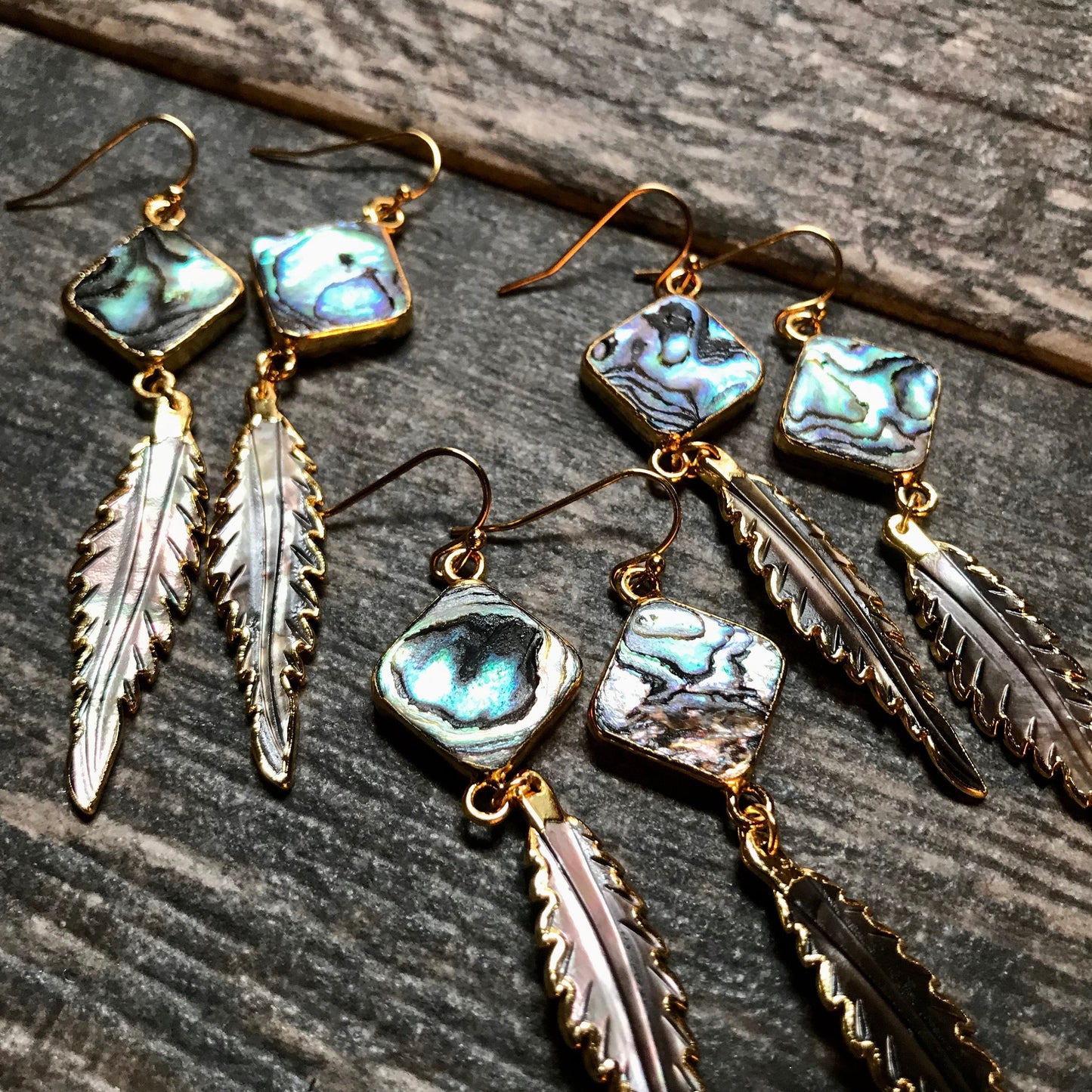 Anhinga Abalone Earrings