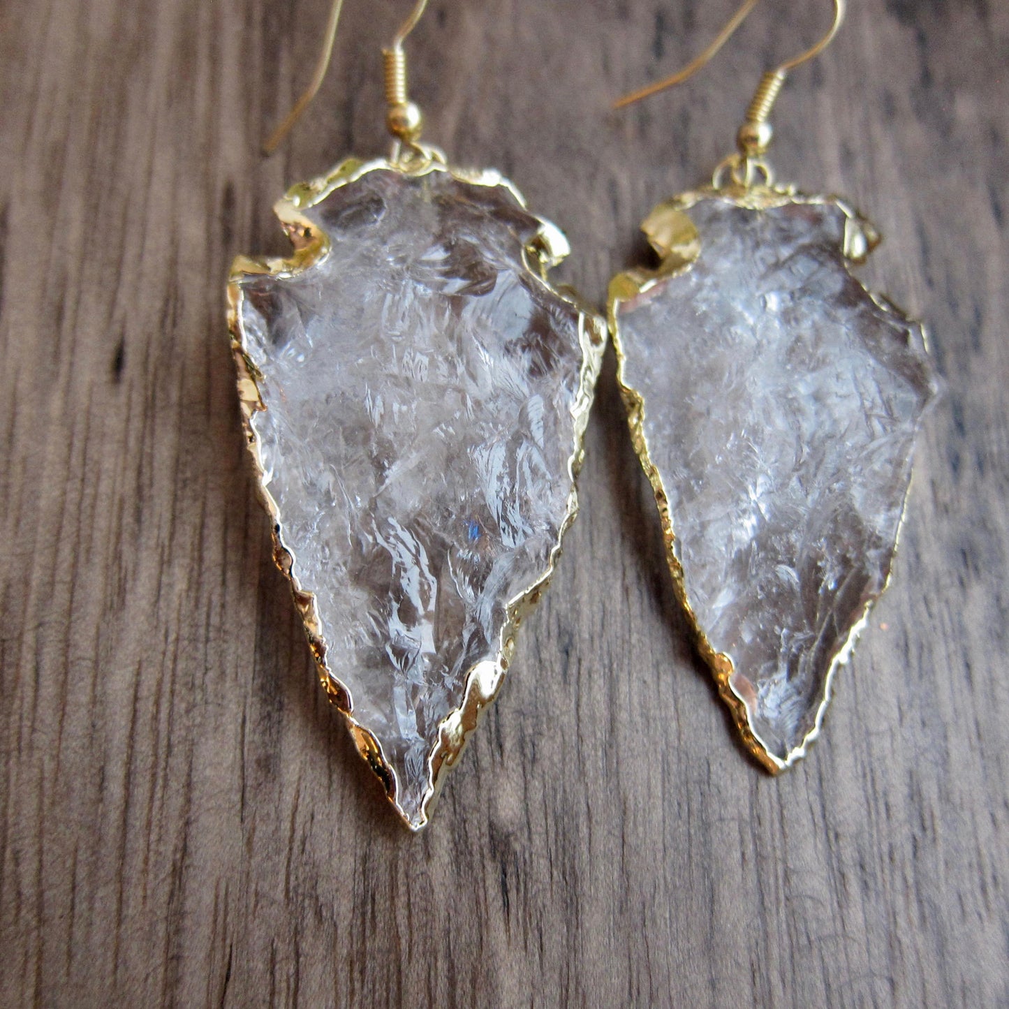 Chino Crystal Arrowhead Earrings