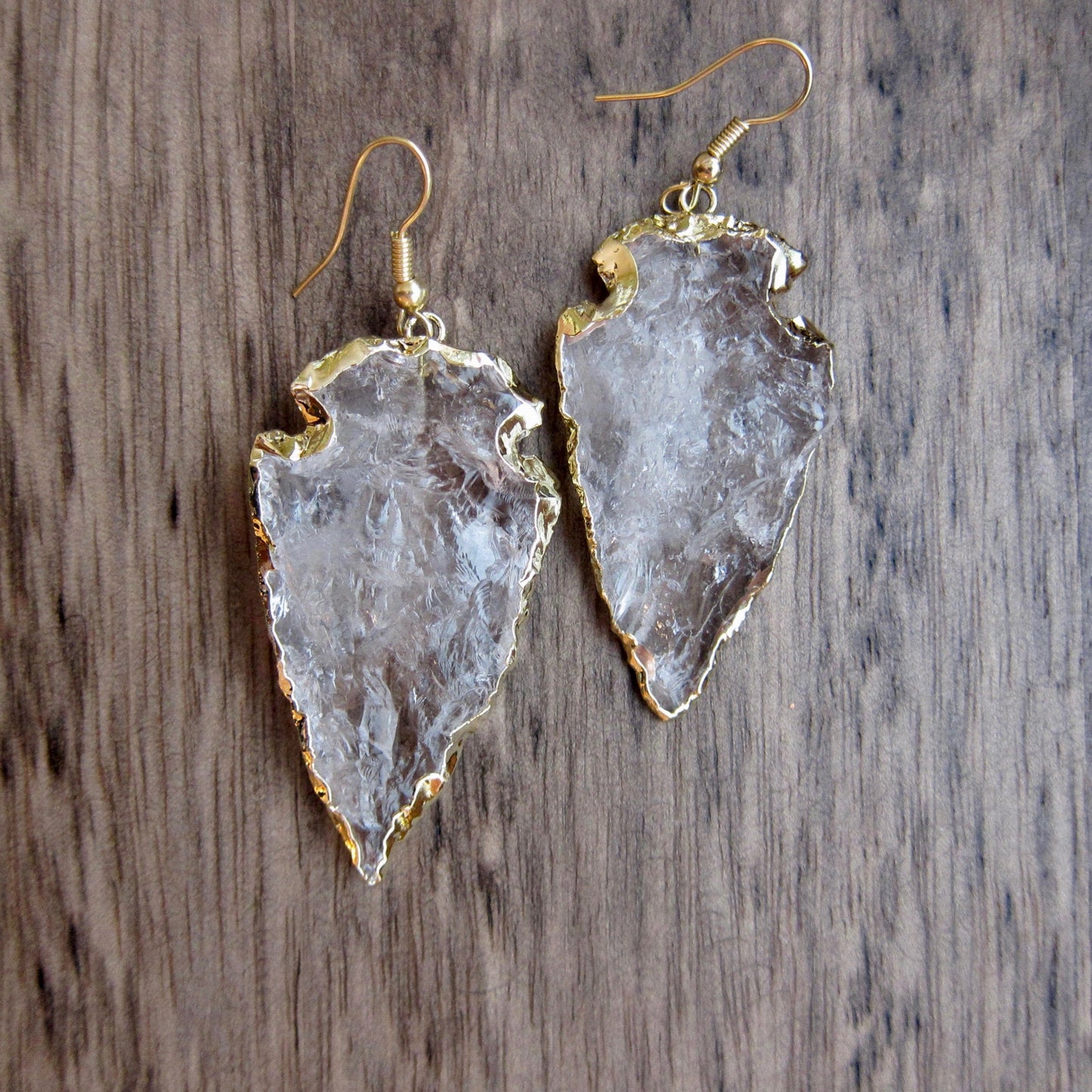 Chino Crystal Arrowhead Earrings