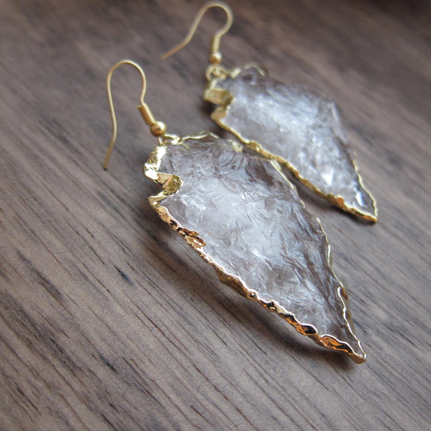 Chino Crystal Arrowhead Earrings