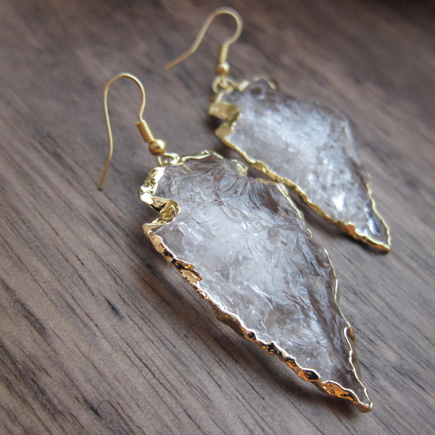 Chino Crystal Arrowhead Earrings