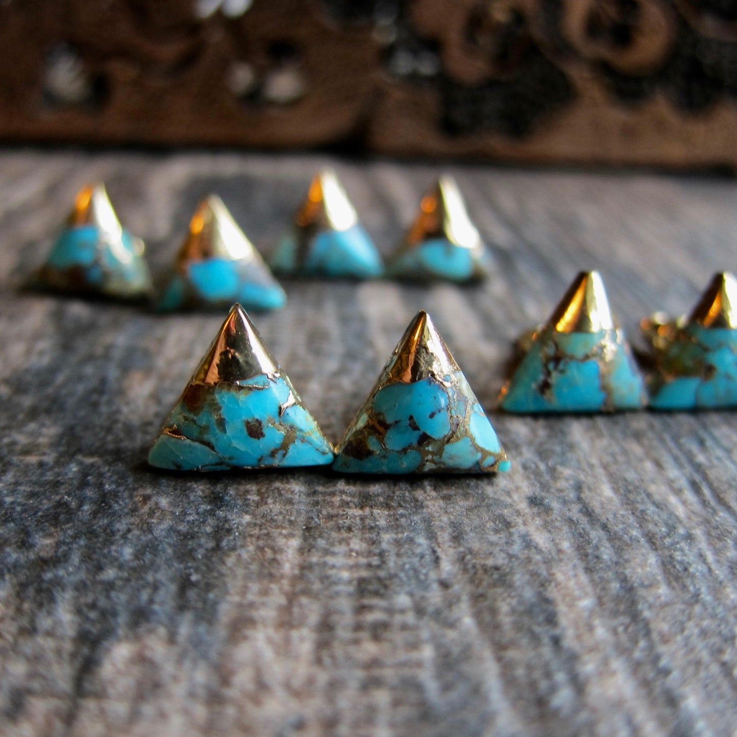 Thebes Turquoise Studs