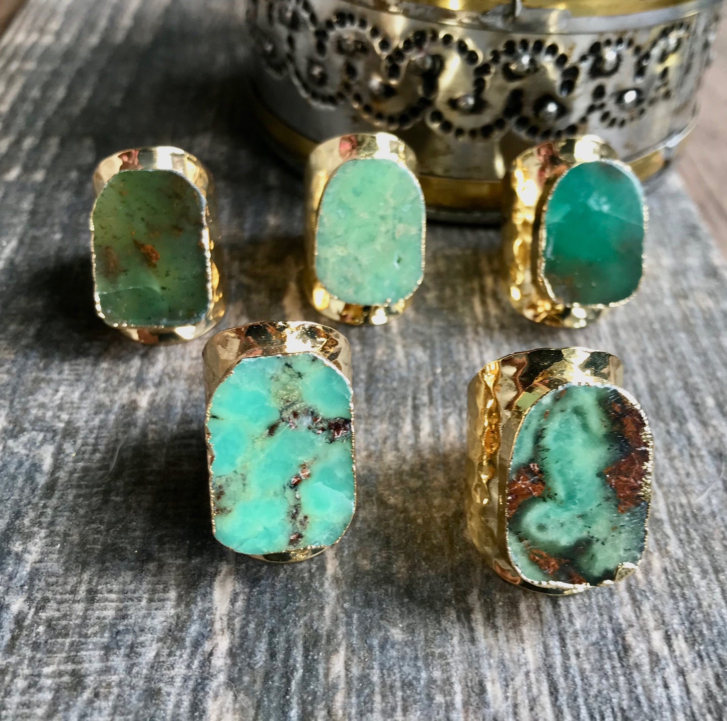 Jeli Jade Ring Gold