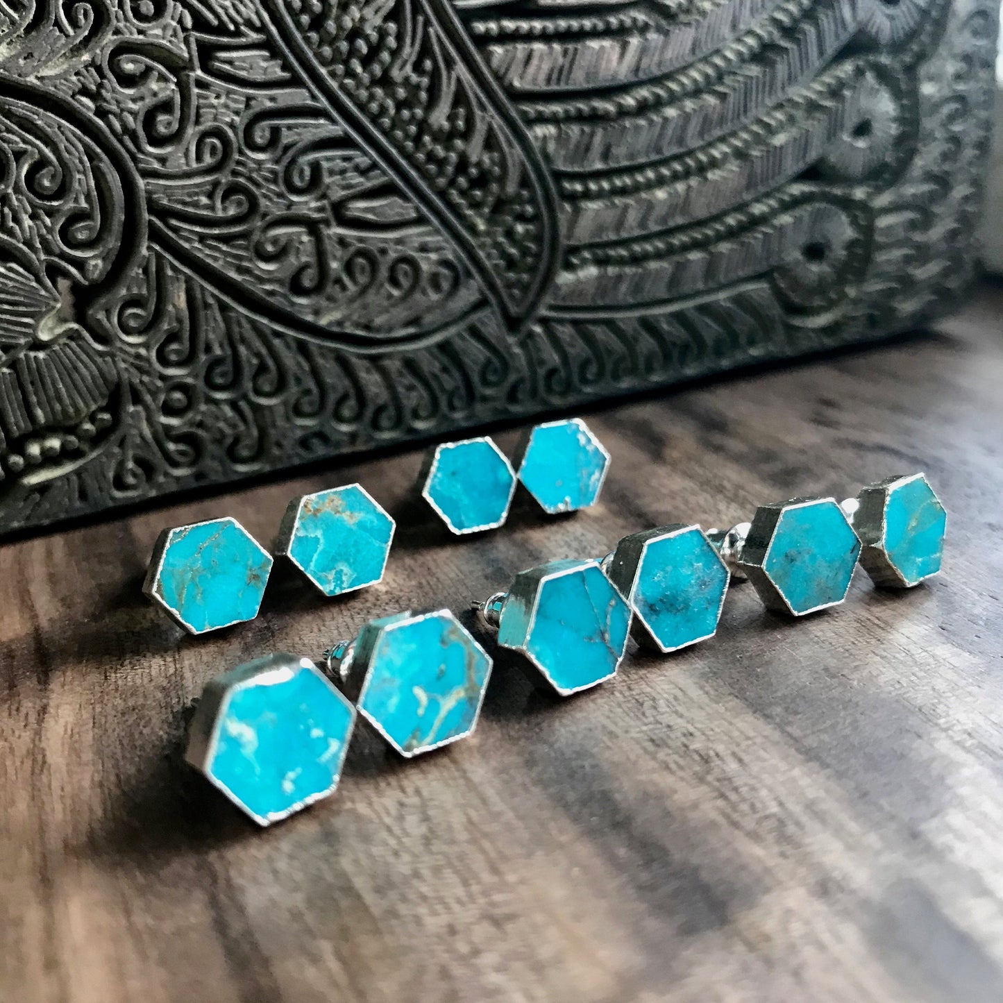 Tavares Turquoise Studs