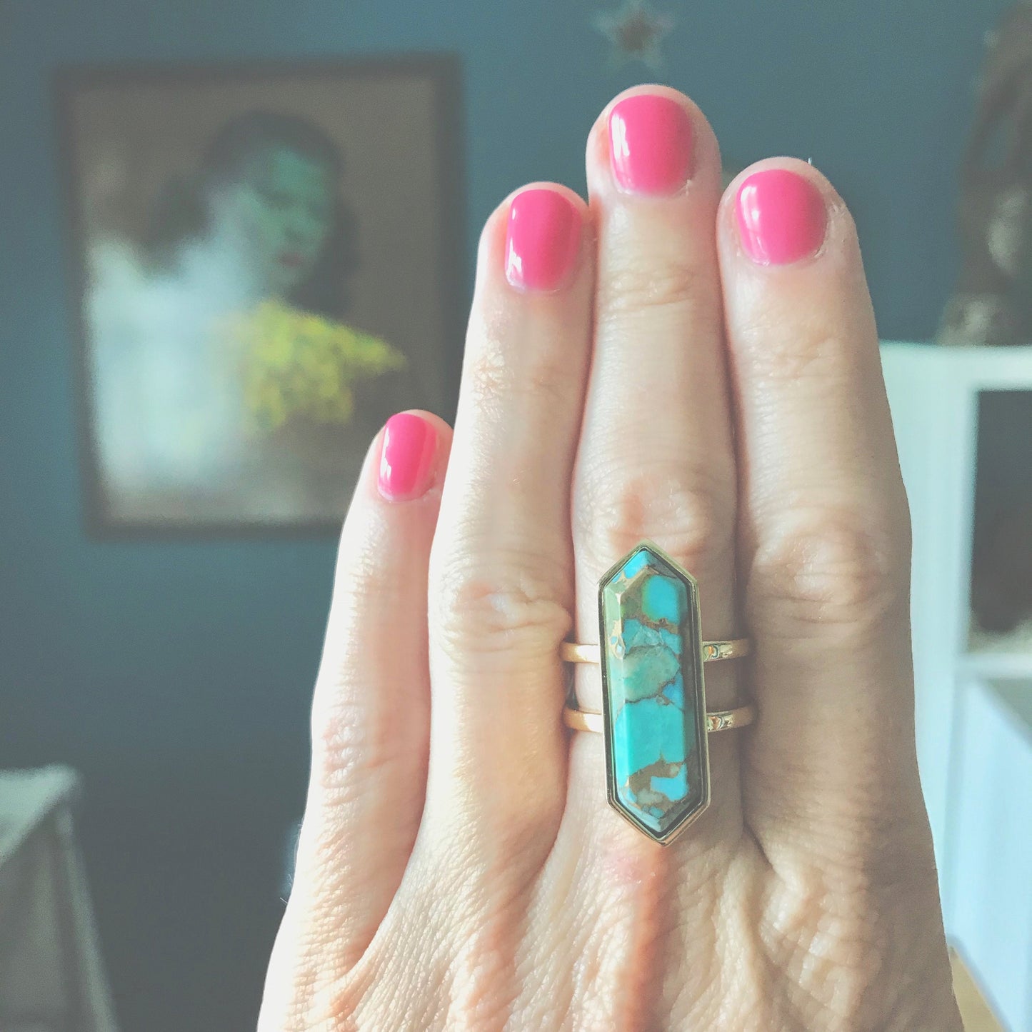 Turquoise Pylon Ring