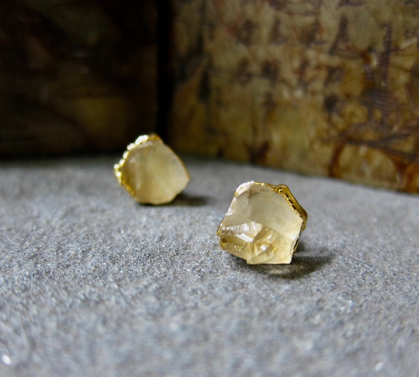 Jerez Citrine Studs