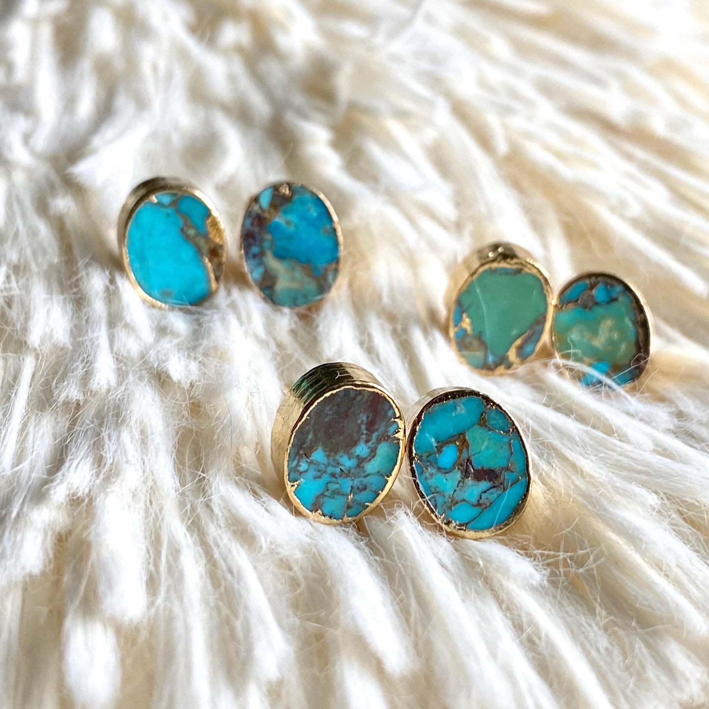 Tricia Turquoise Studs