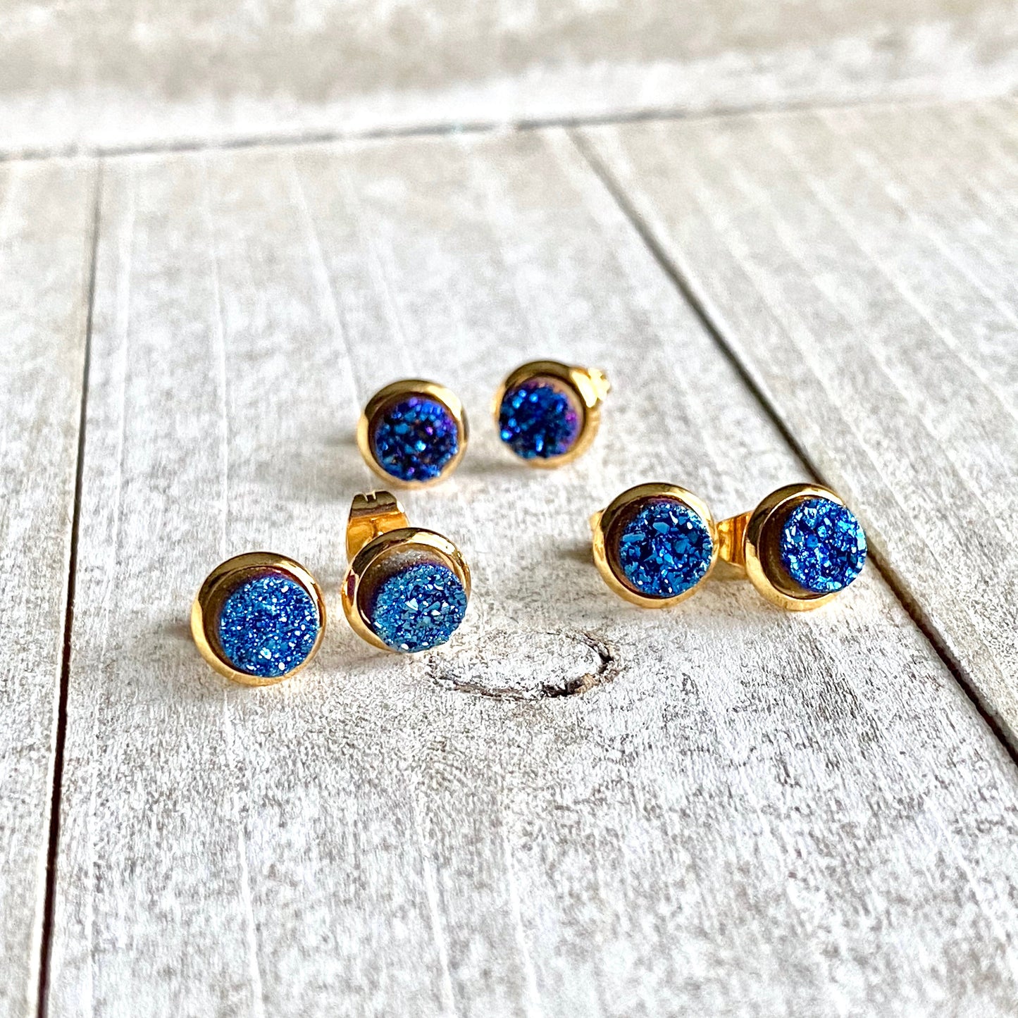 Delphi Druzy Studs