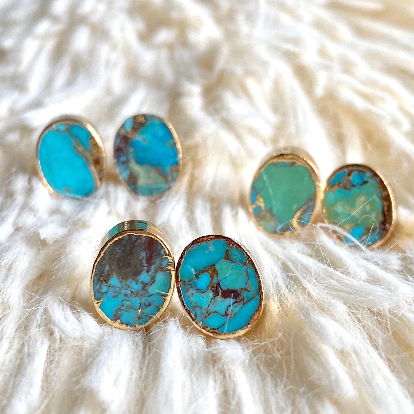 Tricia Turquoise Studs