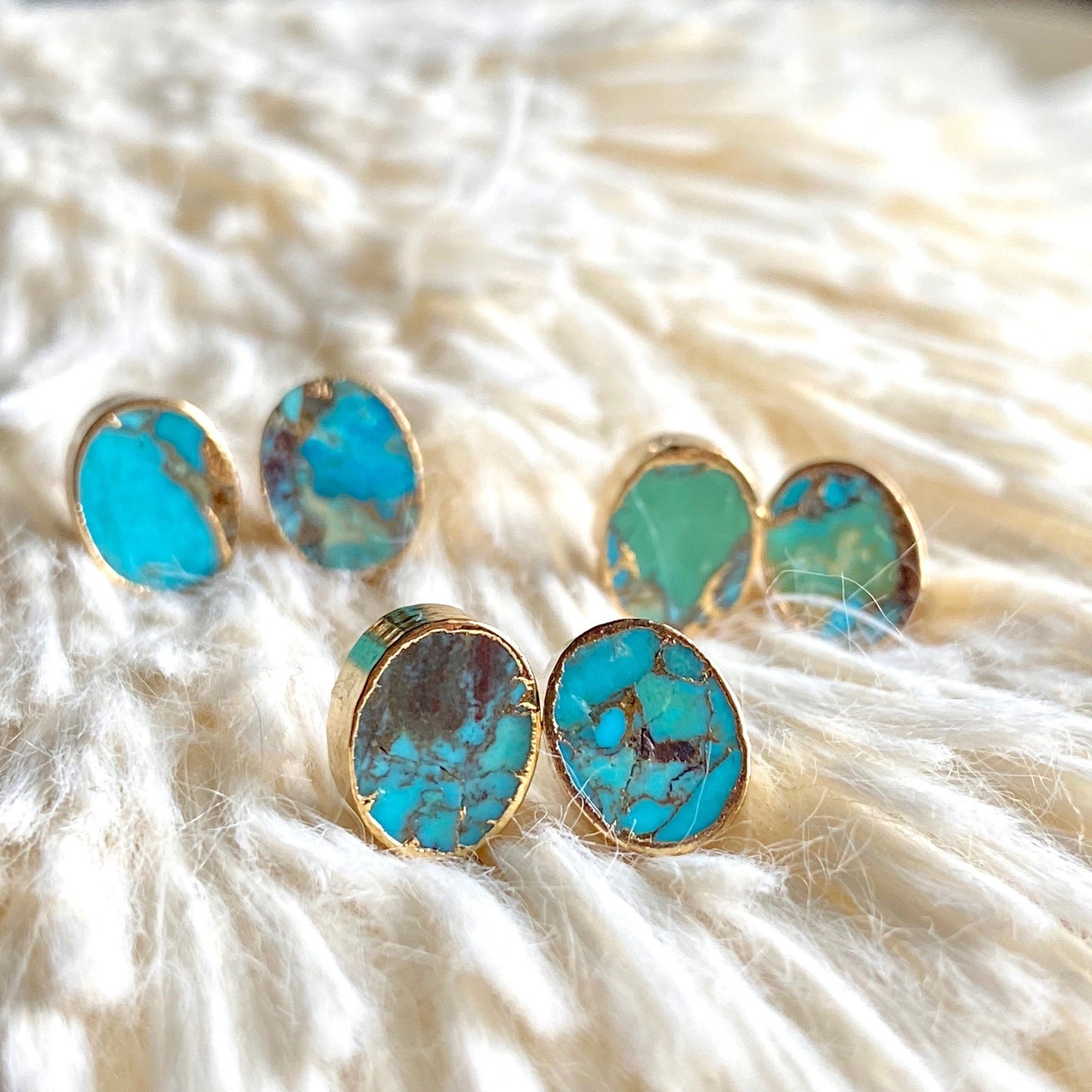 Tricia Turquoise Studs