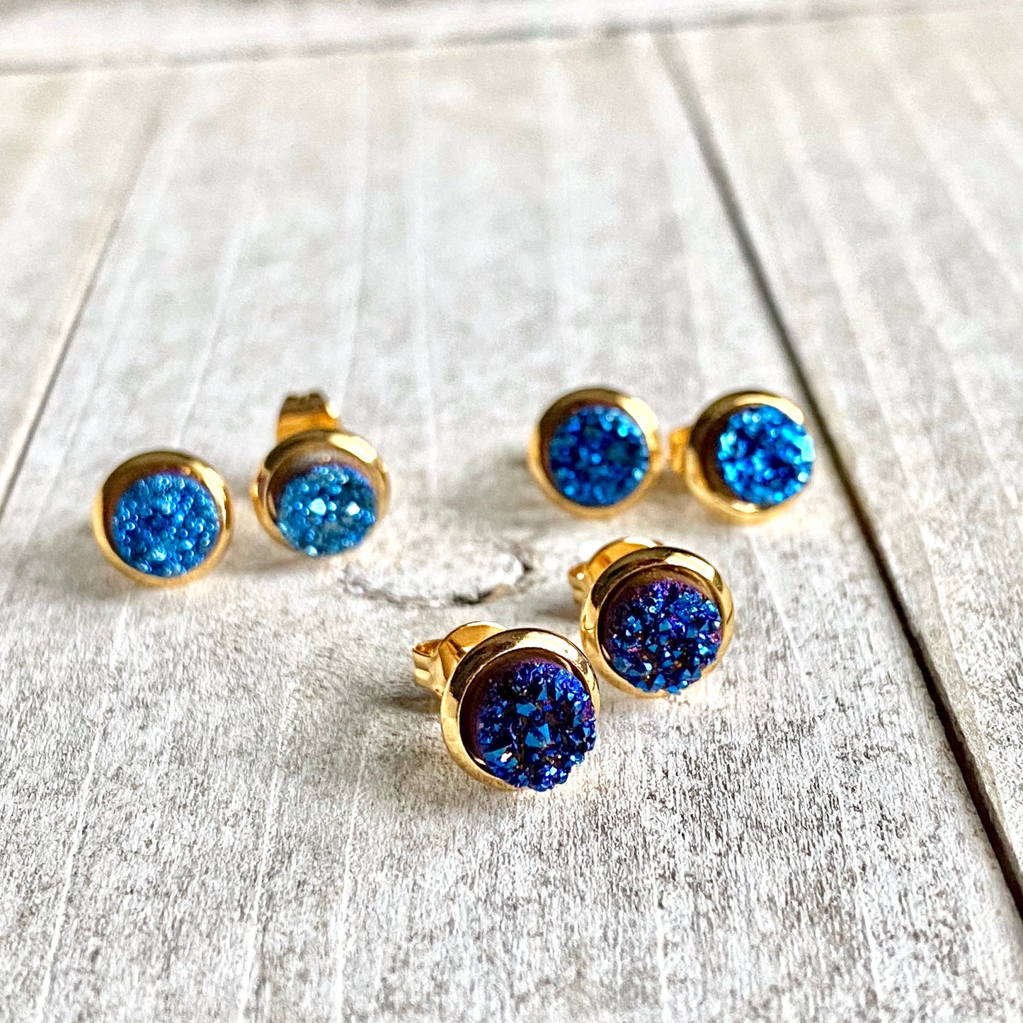 Delphi Druzy Studs