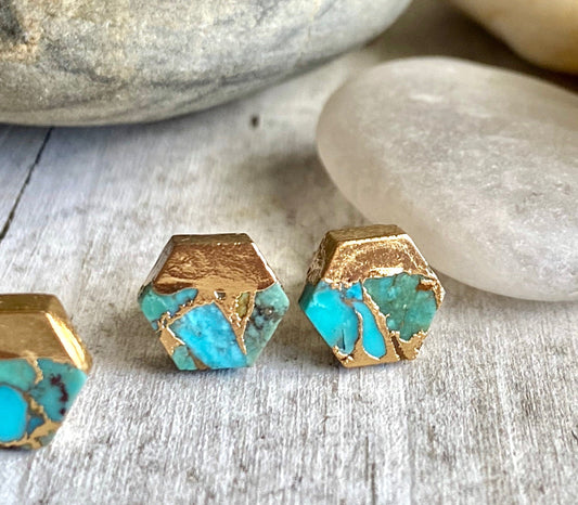 Telematry  Turquoise Stud Earrings