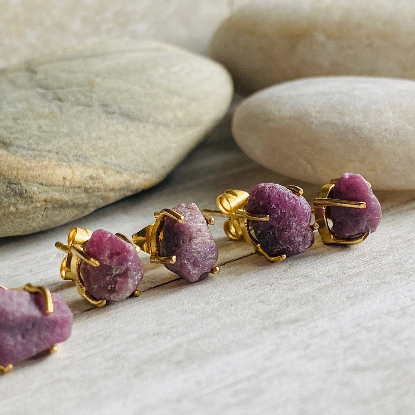 Rob Ruby Earrings
