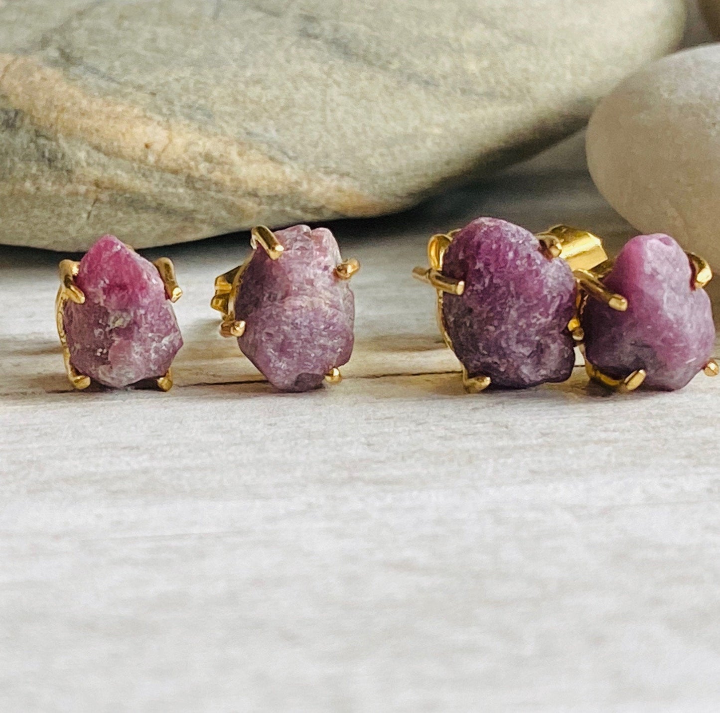 Rob Ruby Earrings
