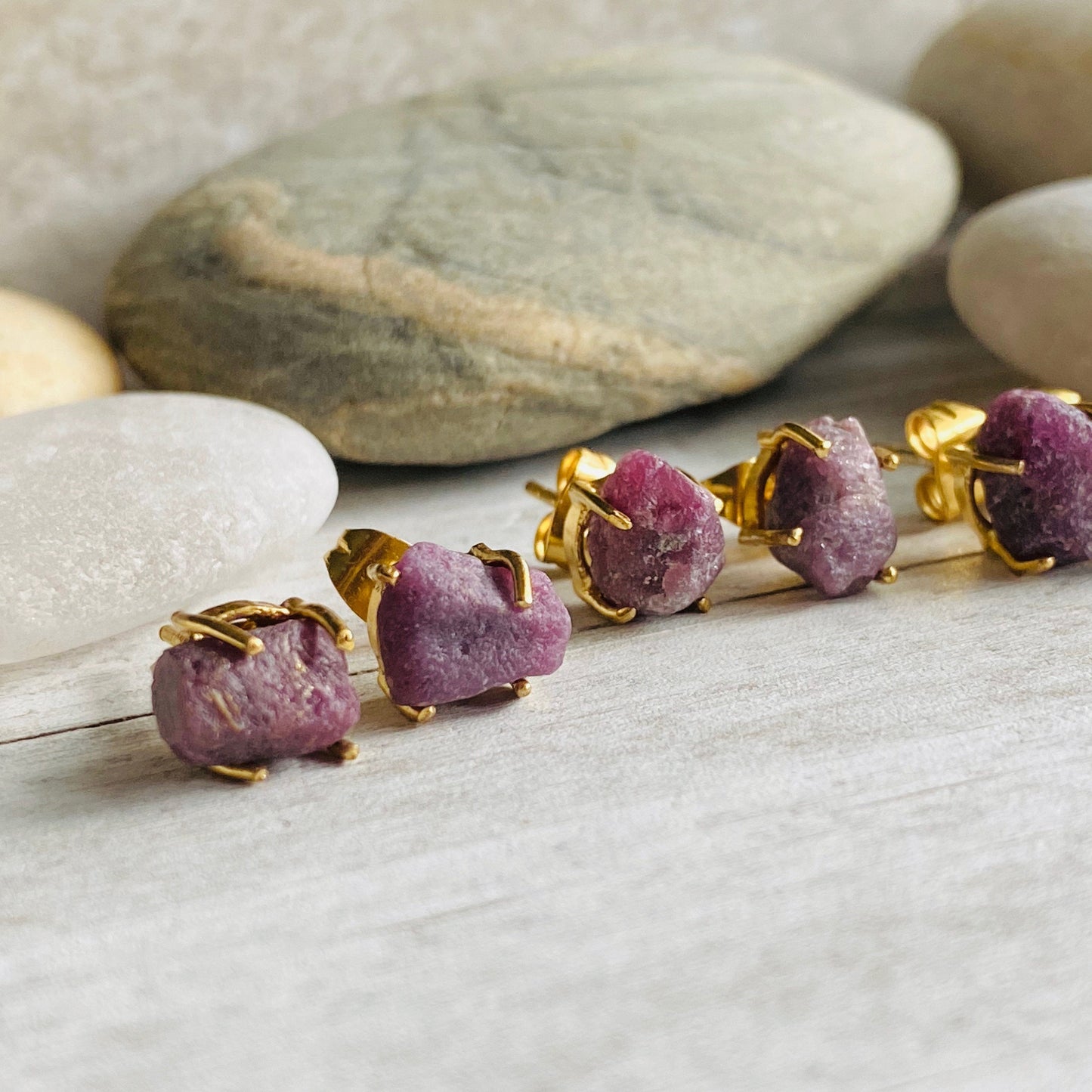 Rob Ruby Earrings