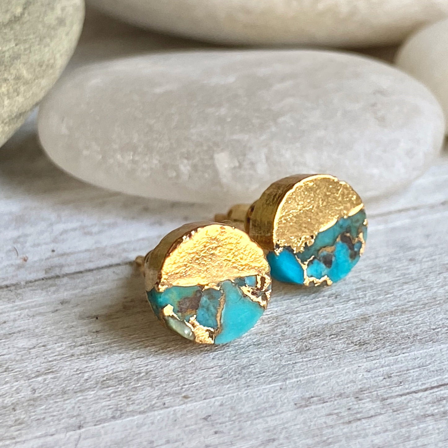 Tycho Turquoise Stud Earrings