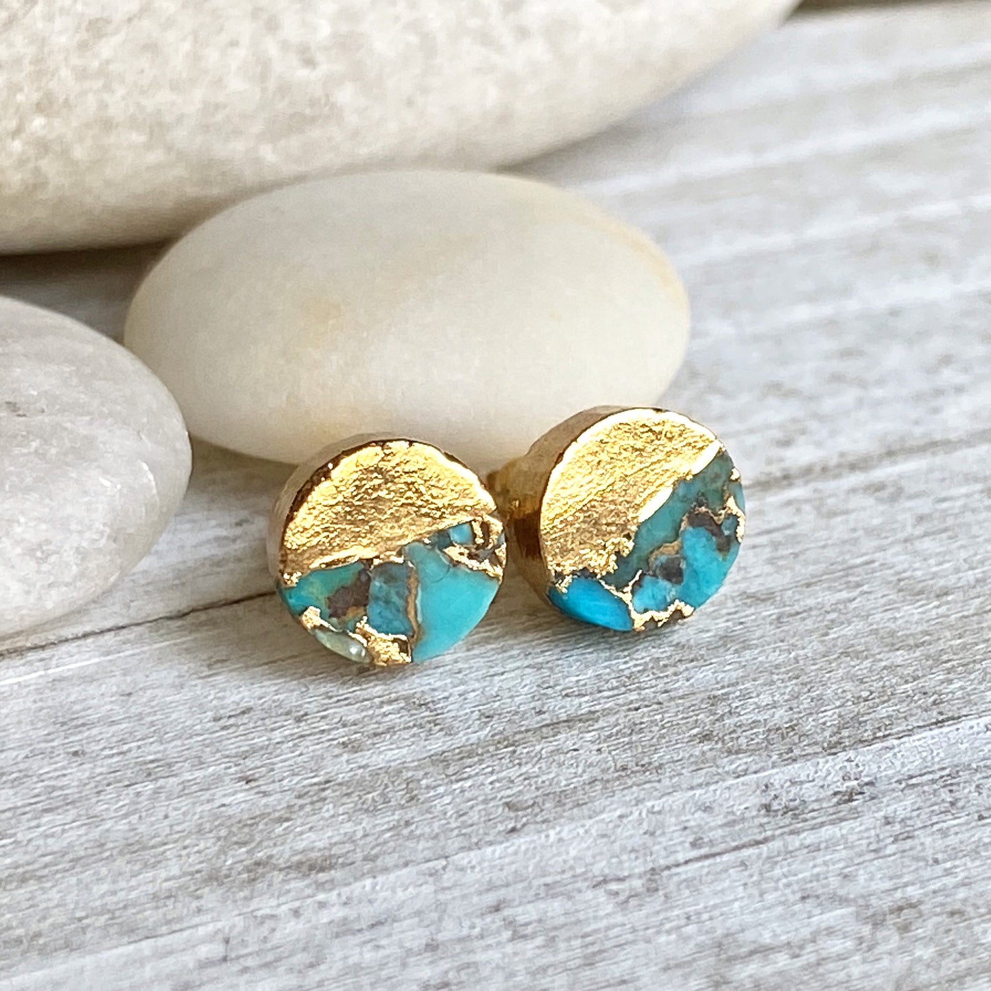 Tycho Turquoise Stud Earrings