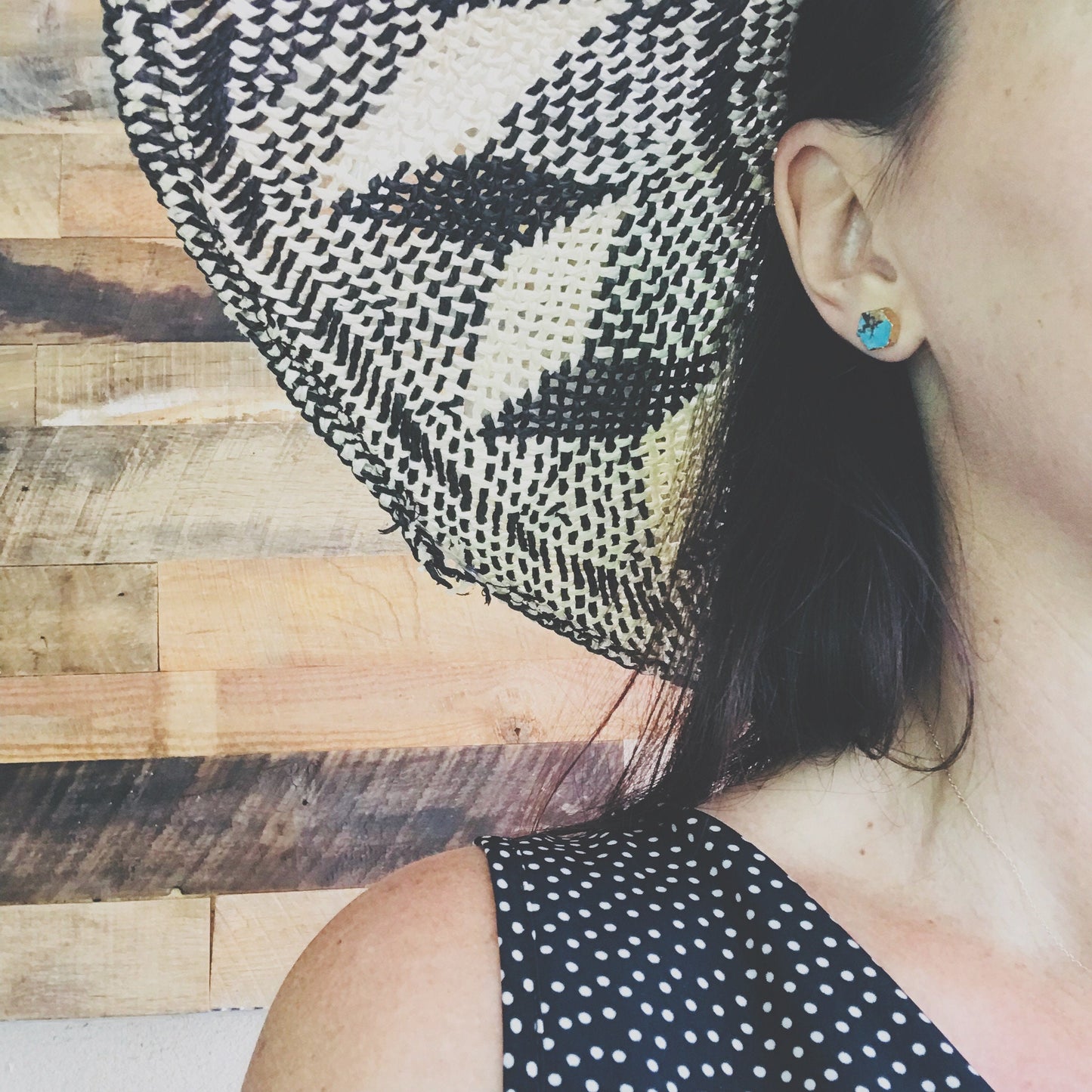 Tesserae Turquoise Stud Earrings