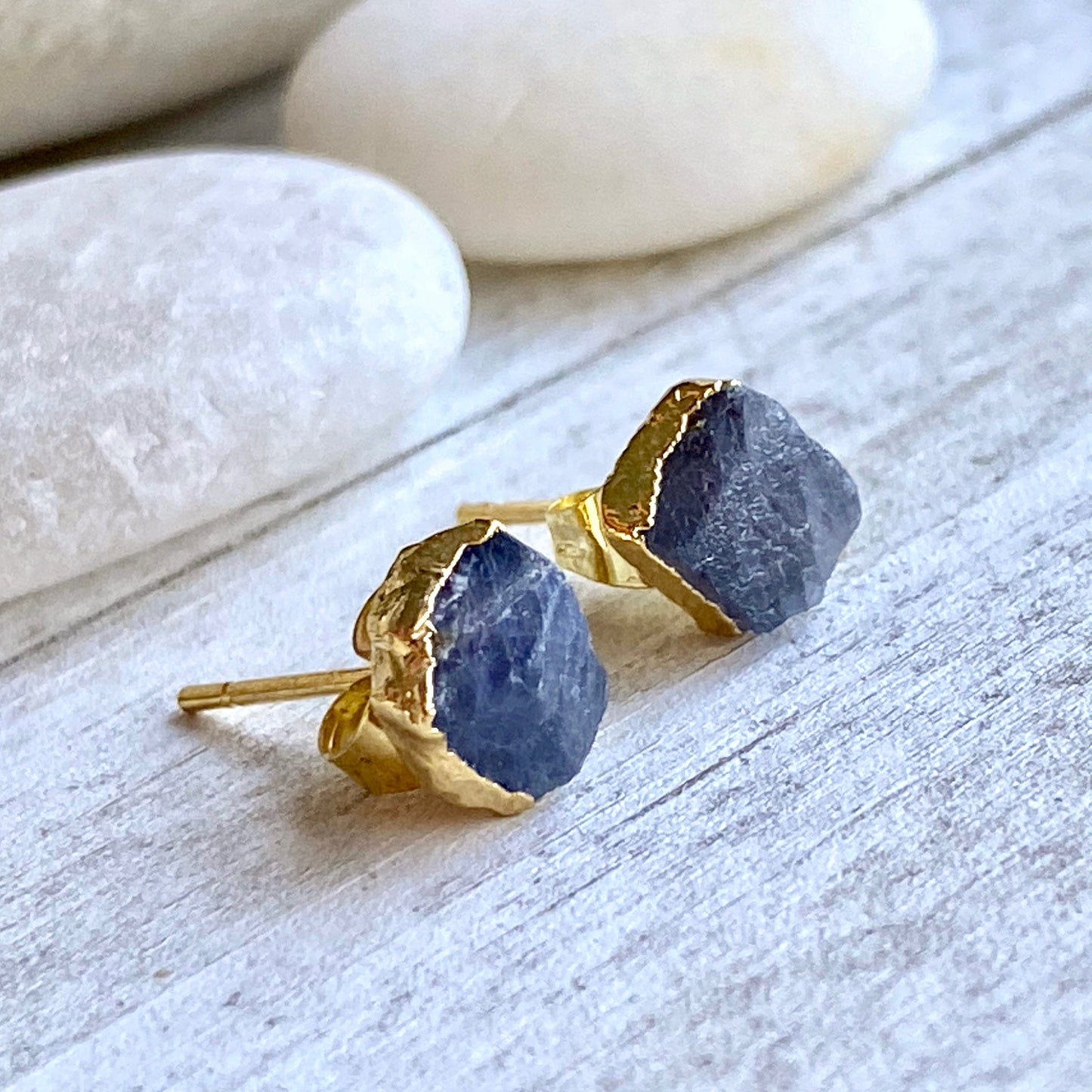 Blue Horizons Sapphire Stud Earrings