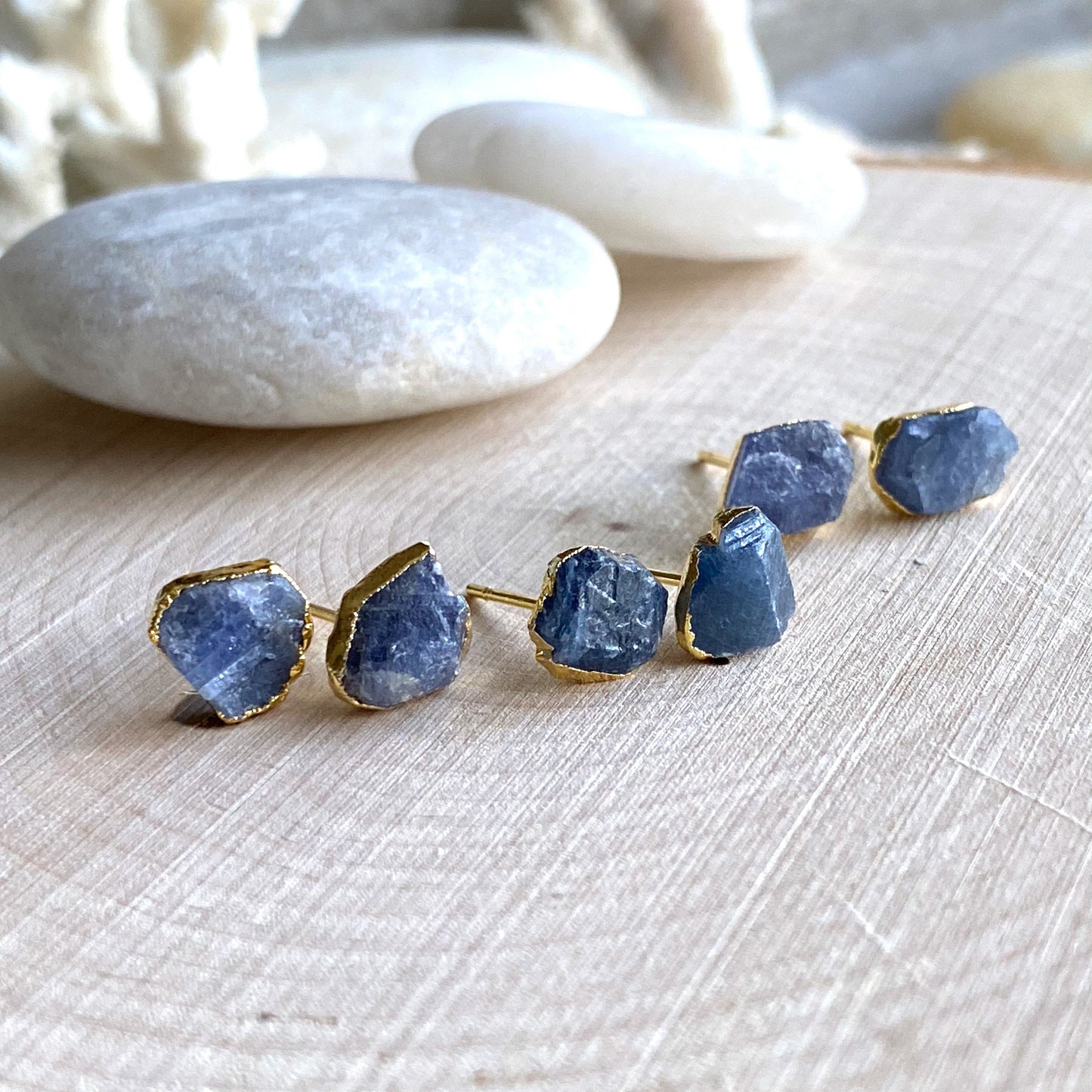 Blue Horizons Sapphire Stud Earrings