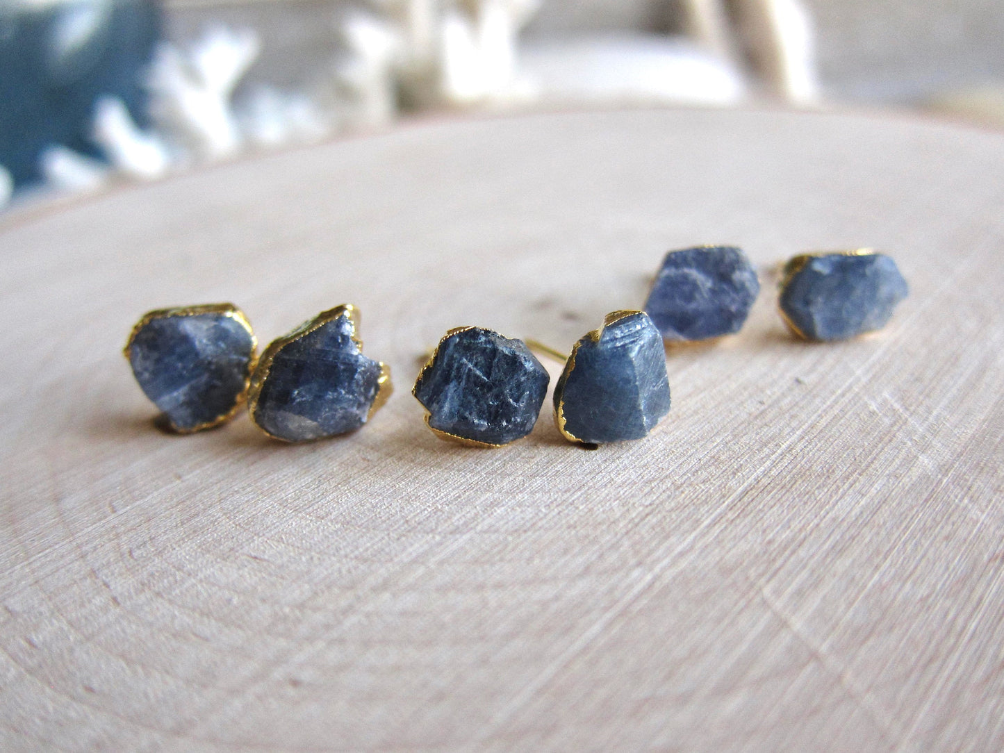Blue Horizons Sapphire Stud Earrings