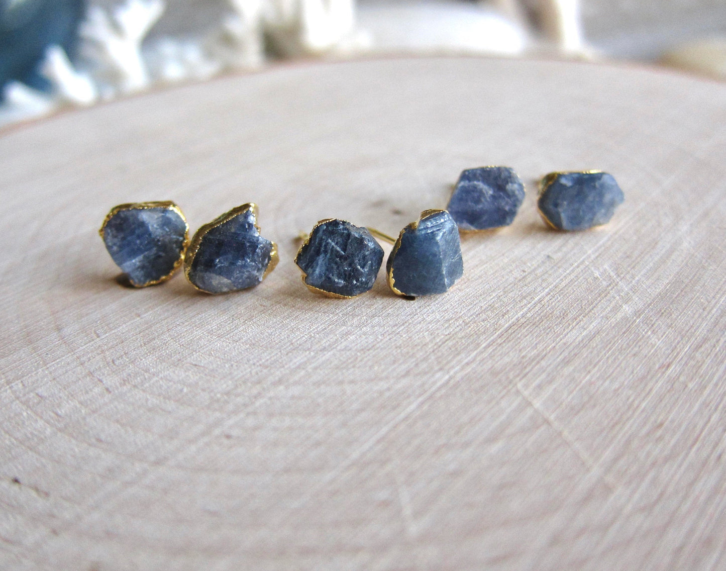 Blue Horizons Sapphire Stud Earrings