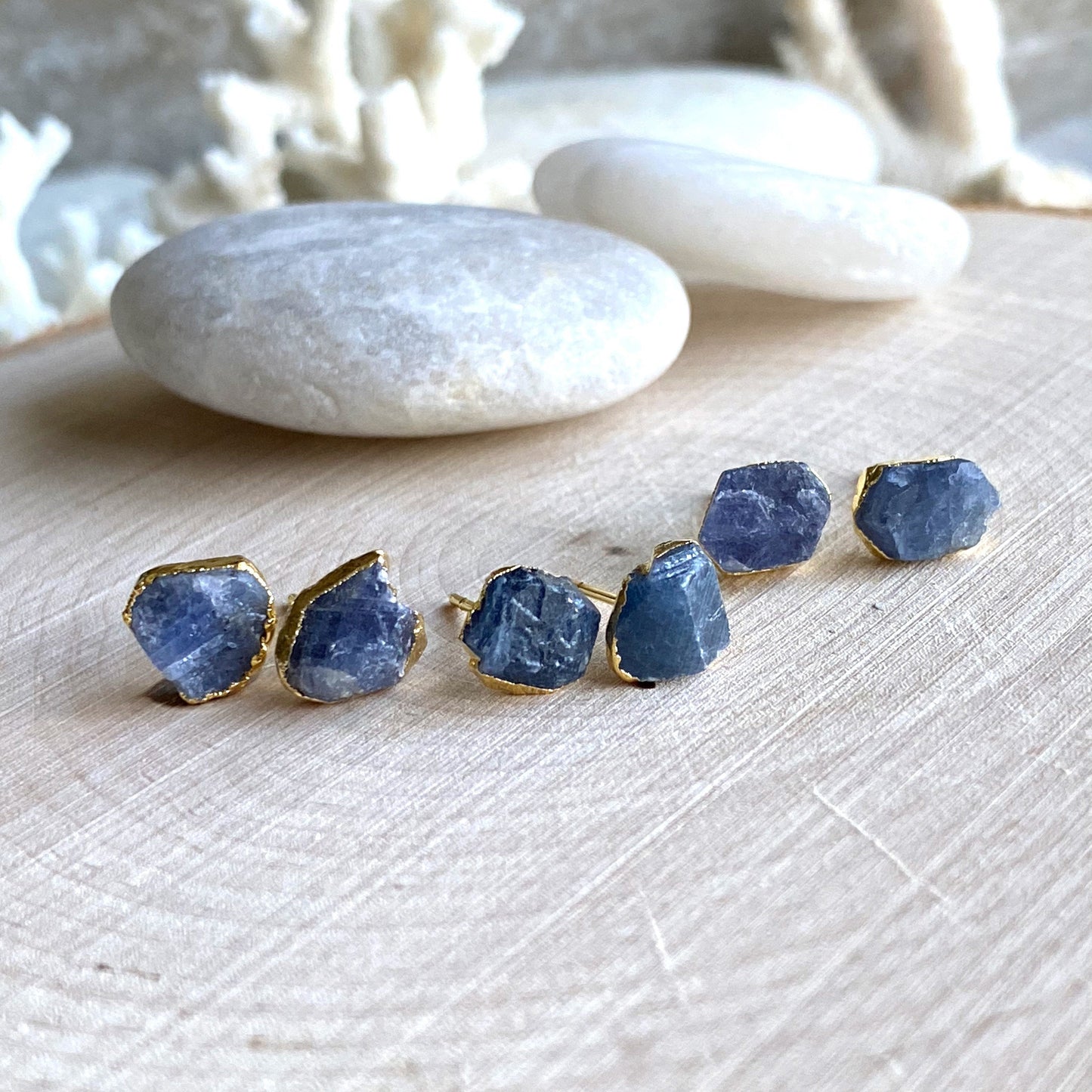 Blue Horizons Sapphire Stud Earrings