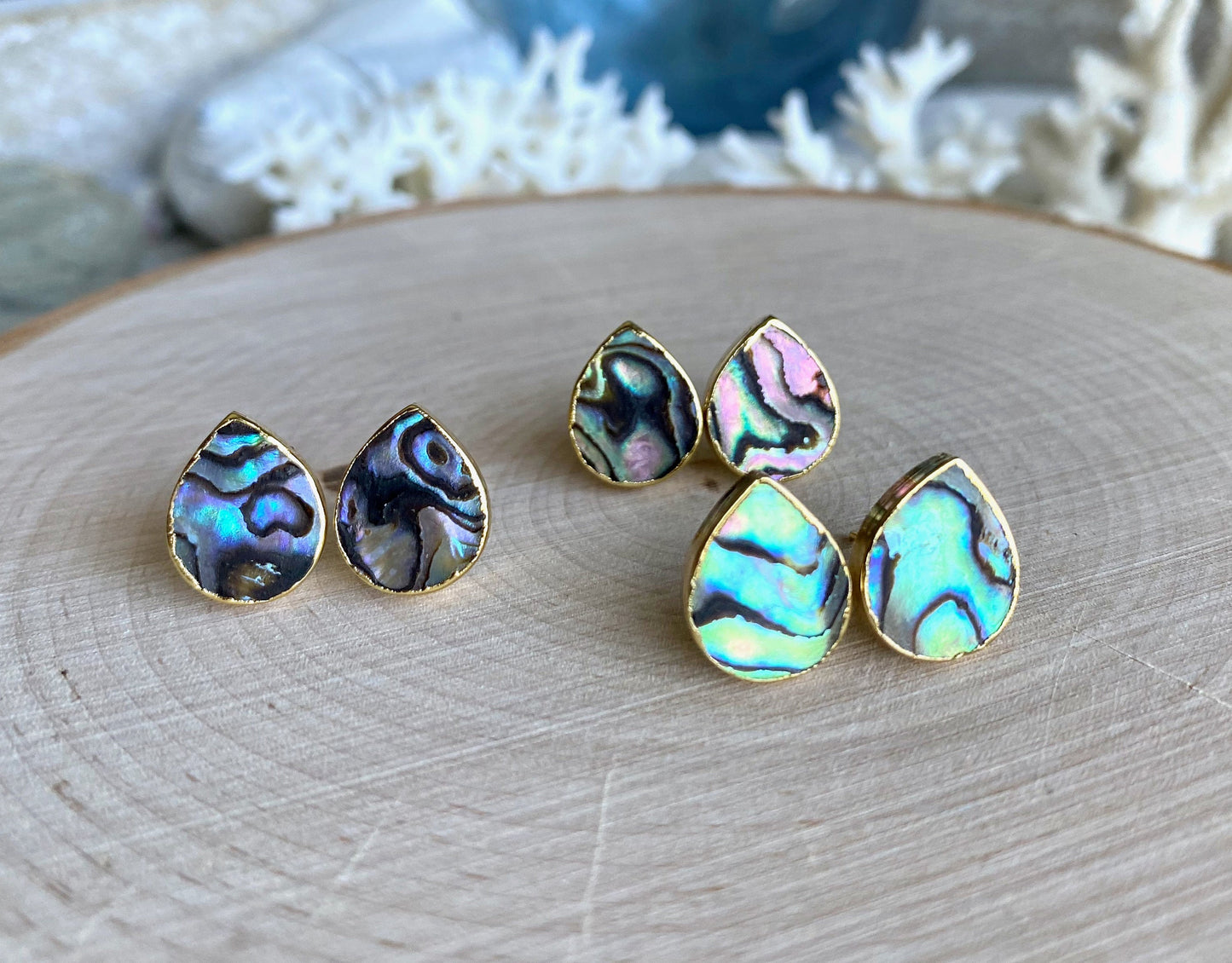 Pearlinka Abalone Shell Earrings