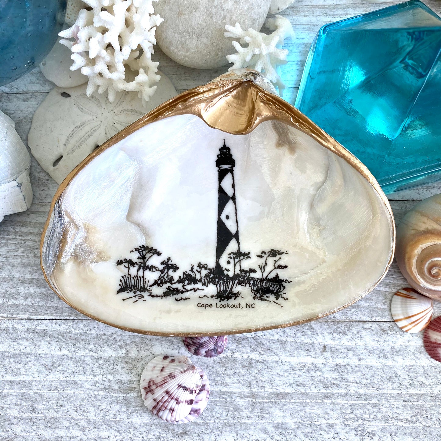 Cape Lookout Lighthouse Ring Dish