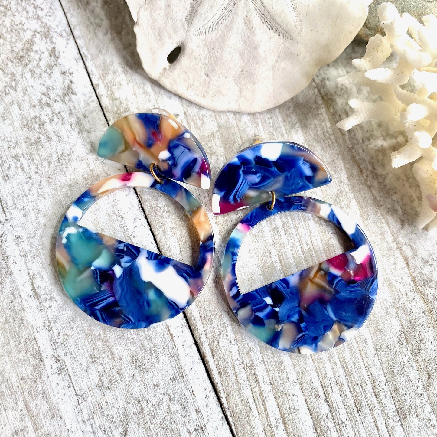 Blue Tortuga Earrings