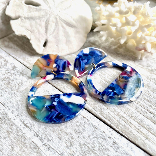 Blue Tortuga Earrings