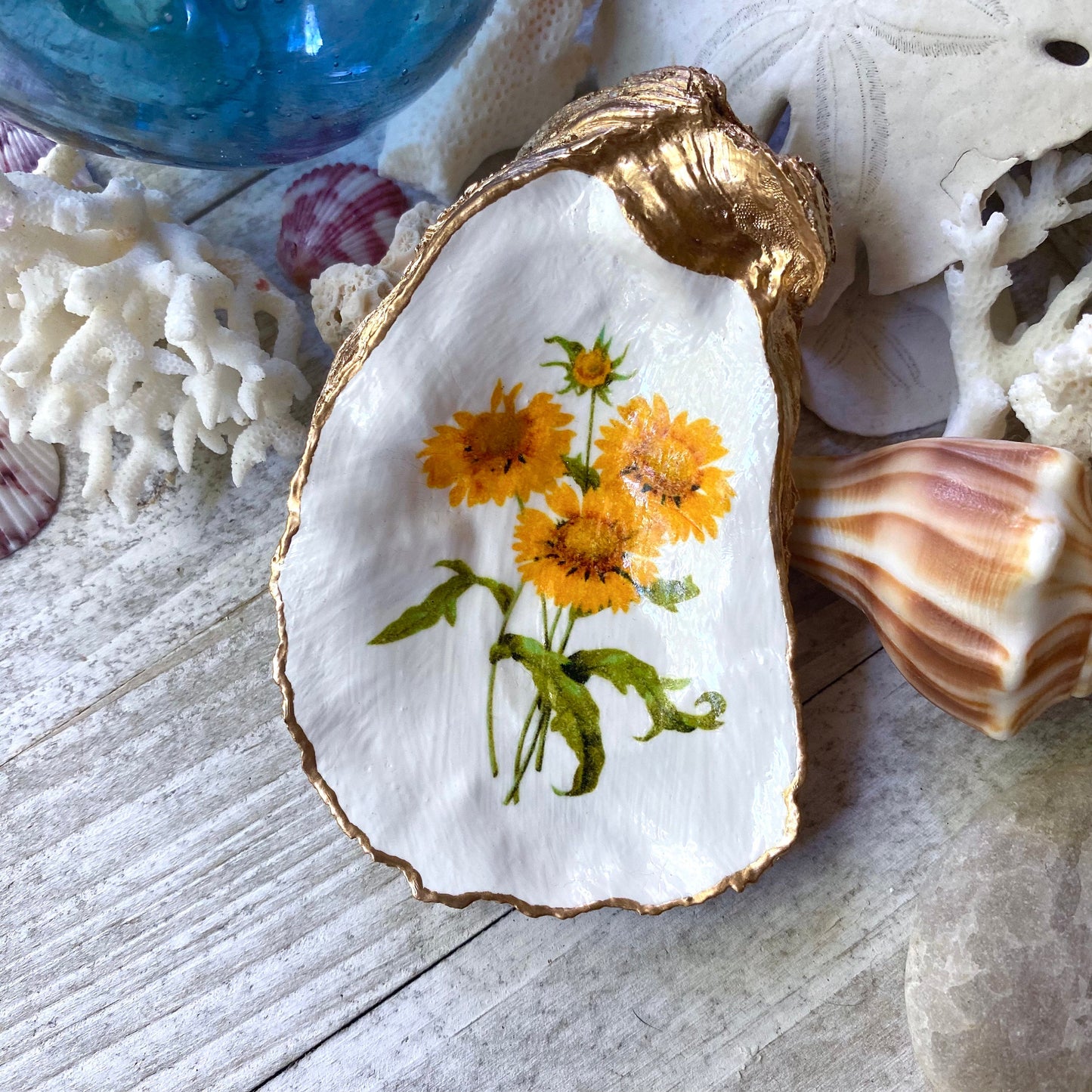 Sunniest of Flowers Ring Dish